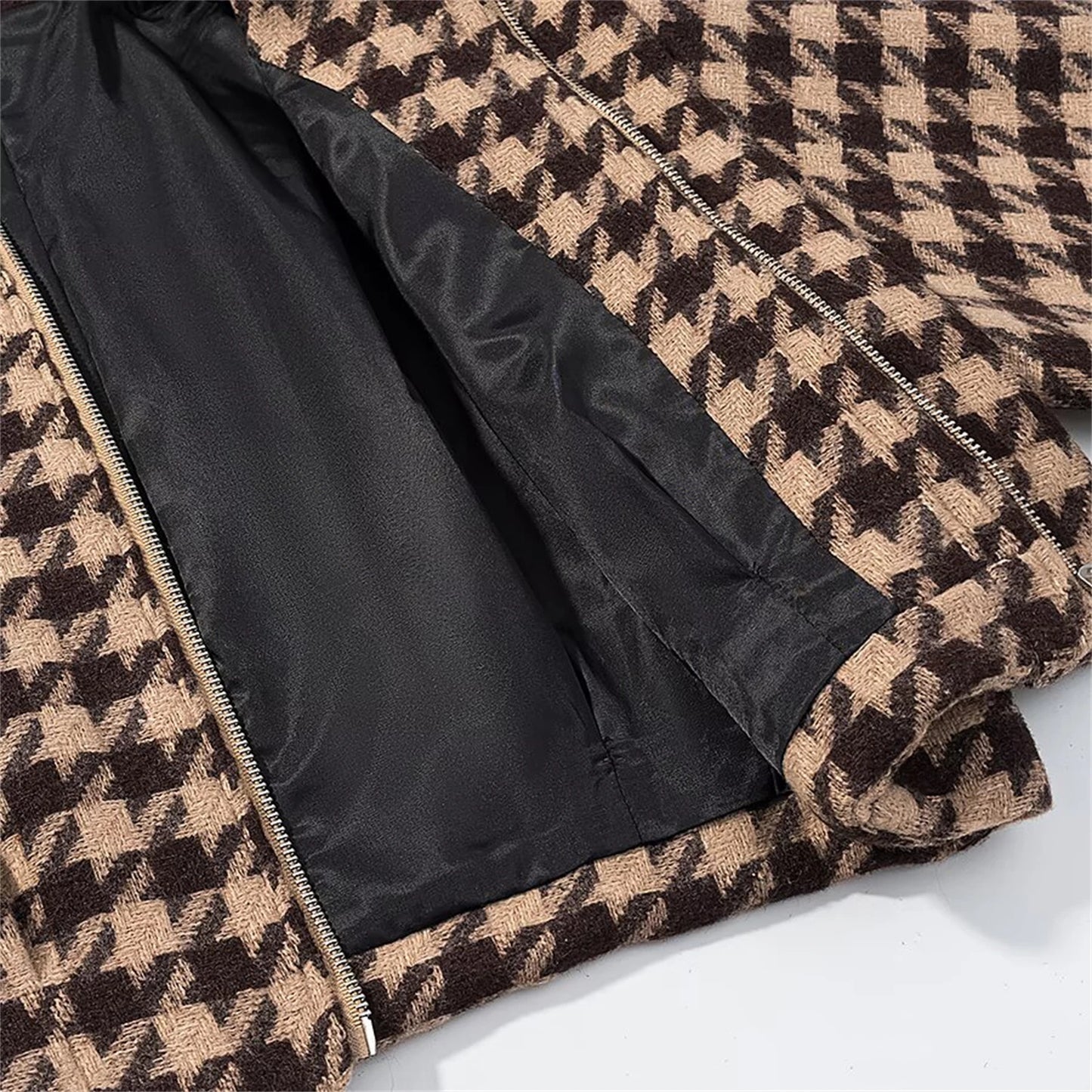 Plaid Long-Sleeve Jacket set