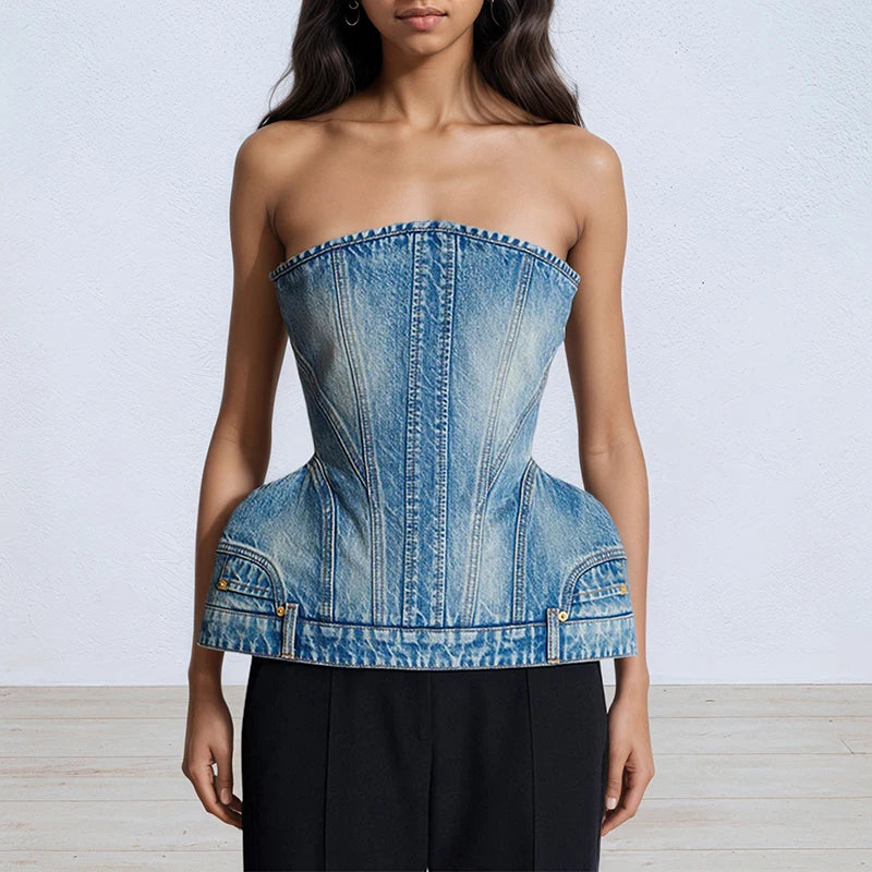 Denim Camisole Vest