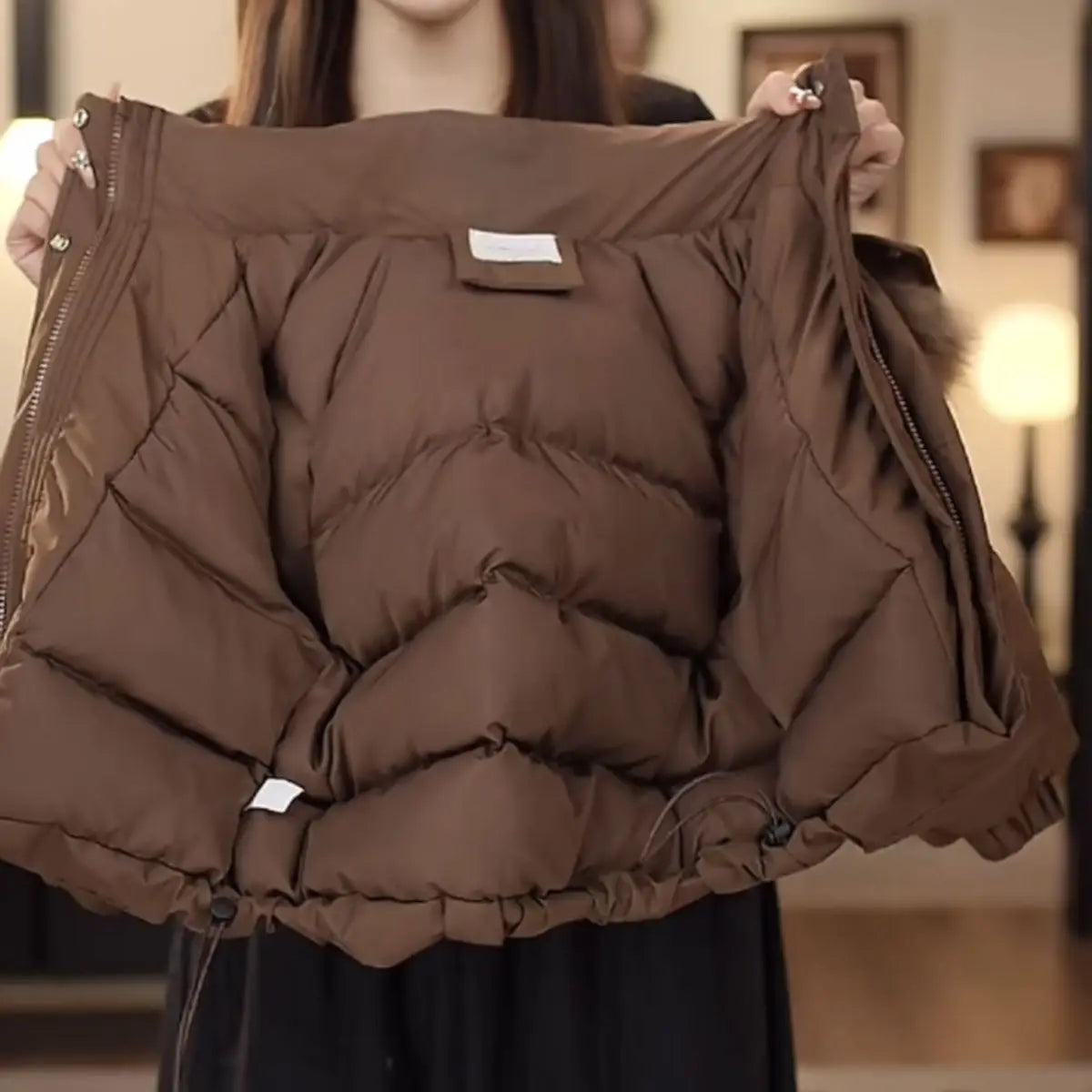 Winter Kids Warm Down Fur Coats