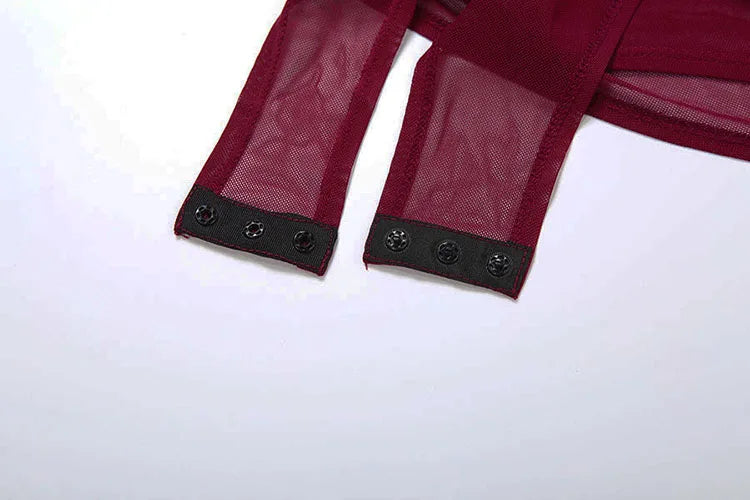 Women Bodysuit+Furry Patchwork