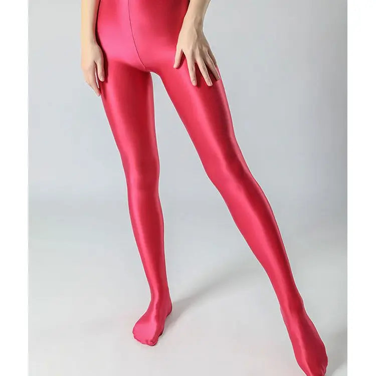 Summer Glossy Satin Leggings