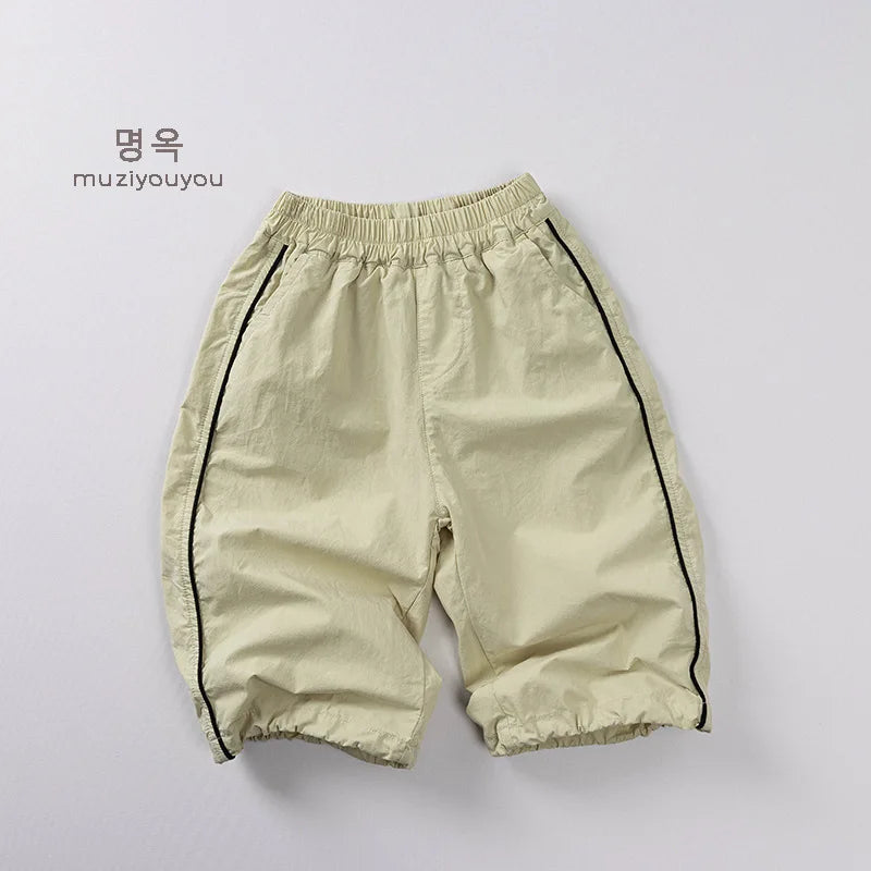 2025 Summer New Thin Cotton Kids Versatile Pants