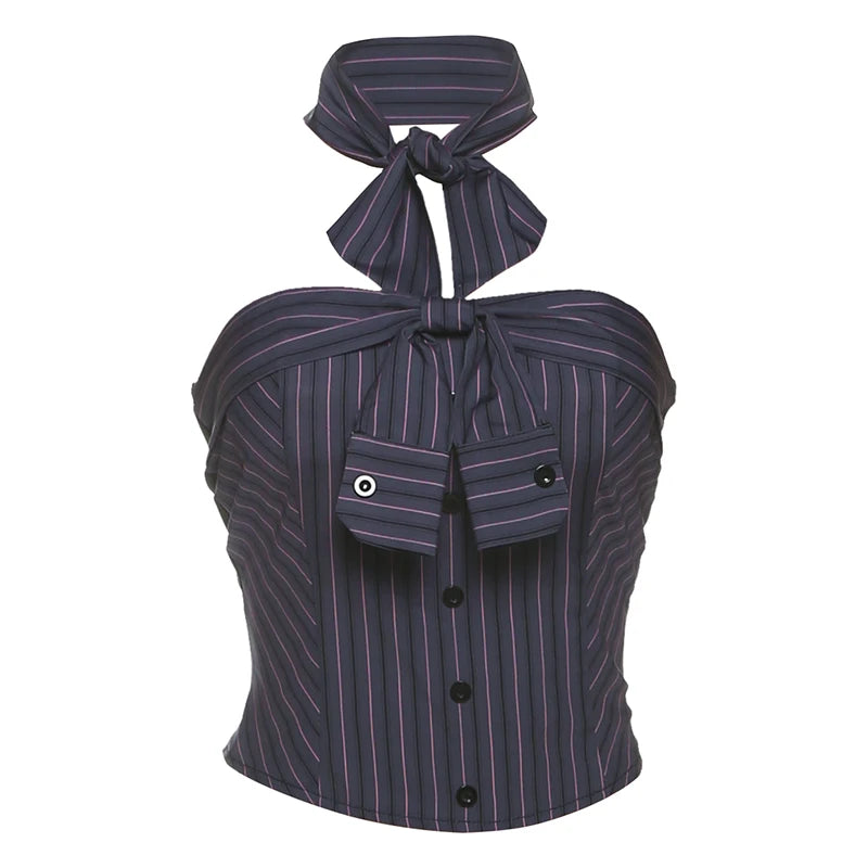 Stripe Patchwork Tank Top