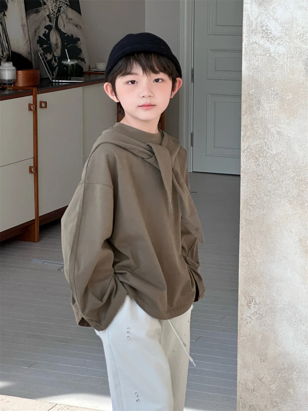 Kids Western Style Versatile Long sleeve
