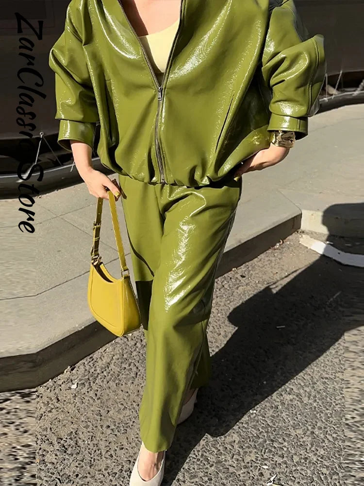 Vintage Leather skirt or pant set