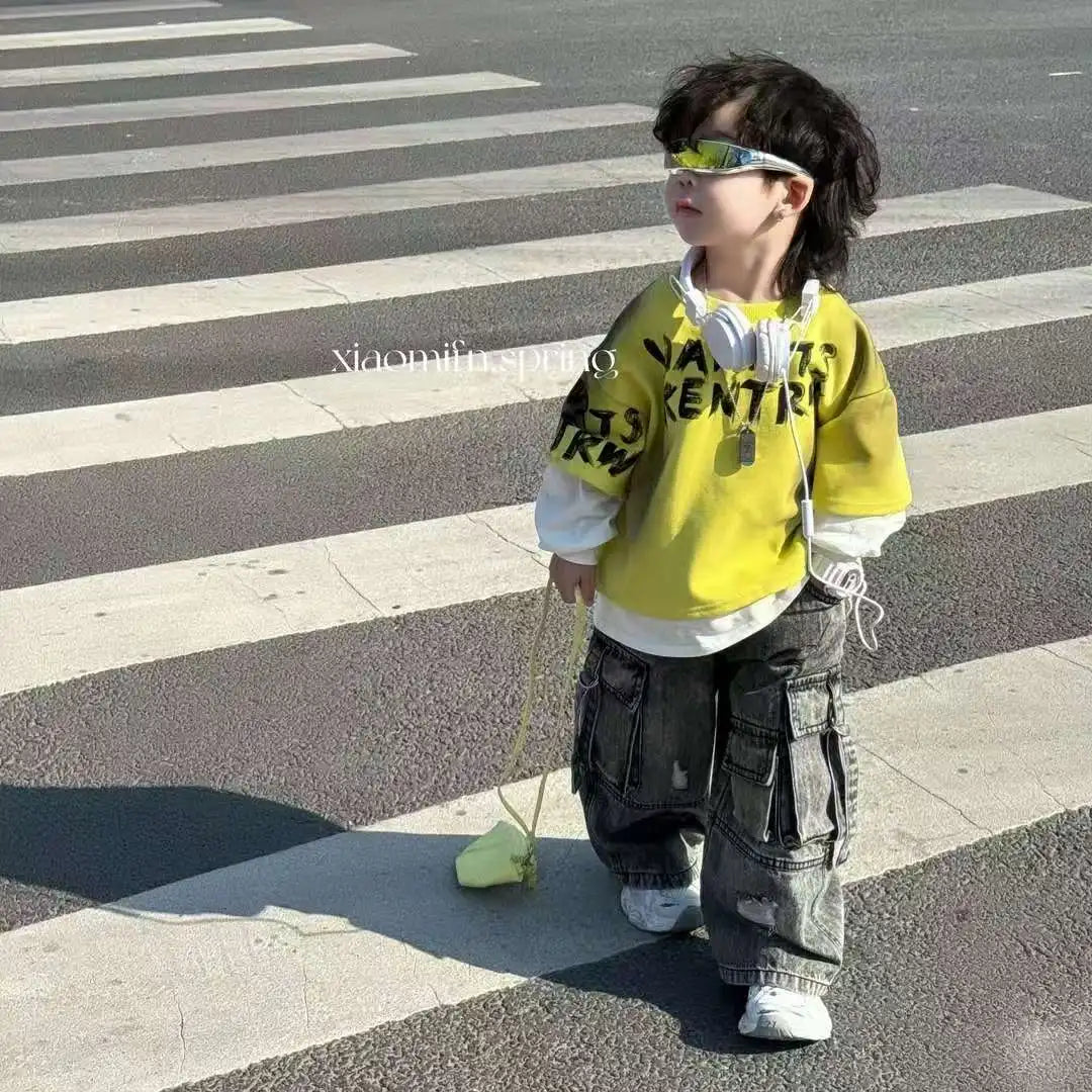 Patchwork  T-shirt Retro