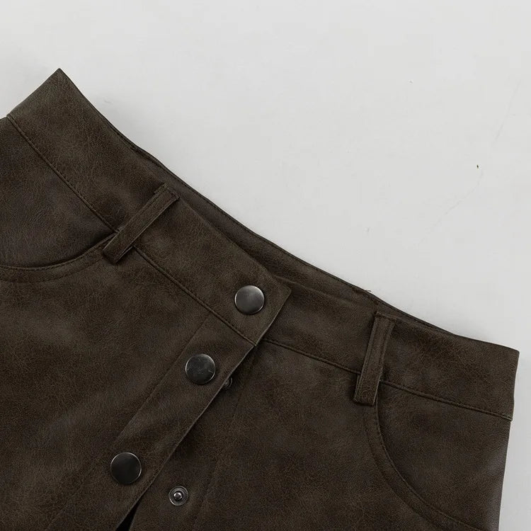 Loose Khaki O Two Pieces Set