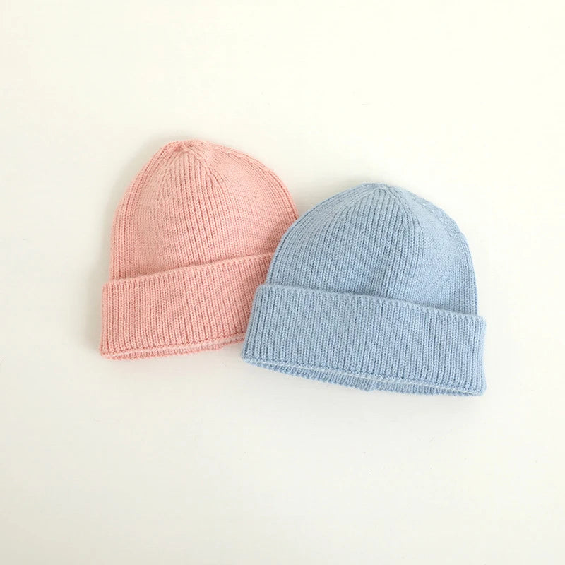 Candy Color Knitted Beanie for Kids