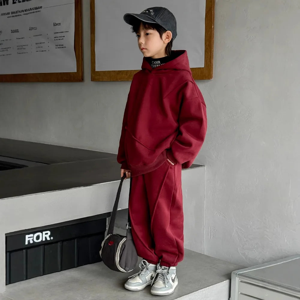 Maroon tracksuit for kids