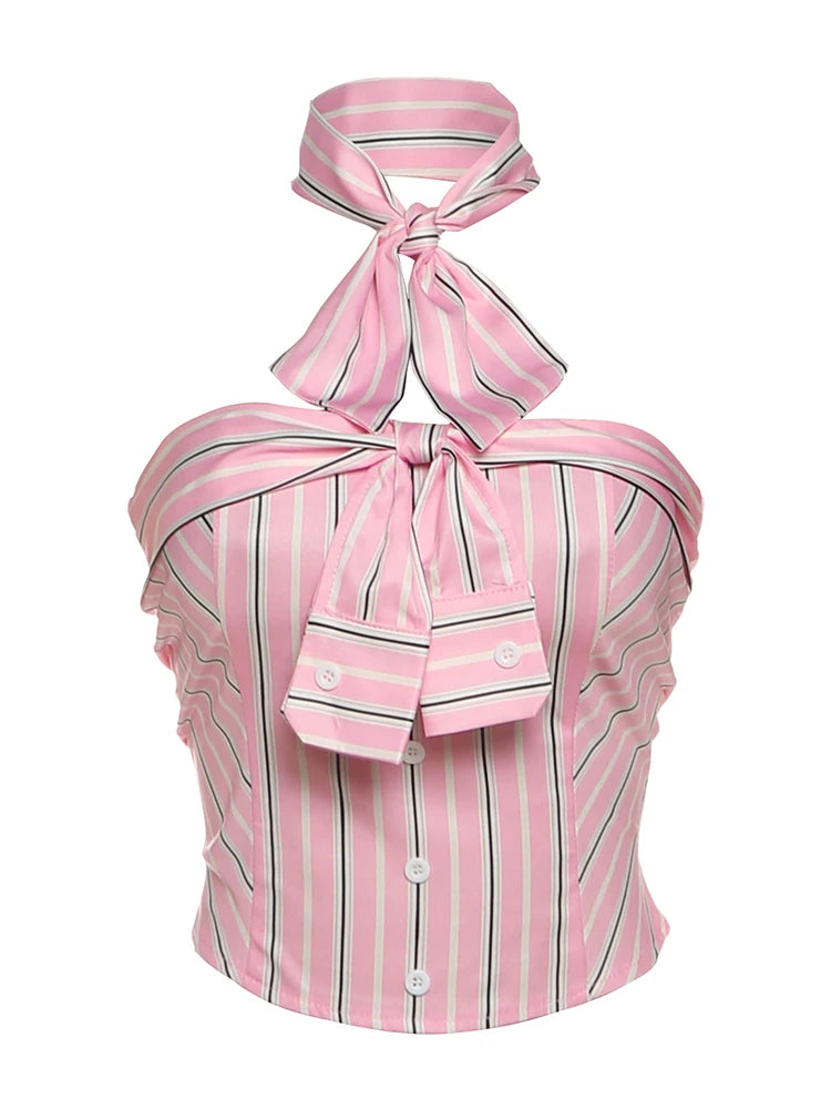 Stripe Patchwork Tank Top