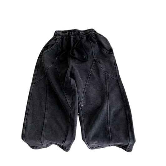 Heavyweight  Washed Sporty Versatile pants