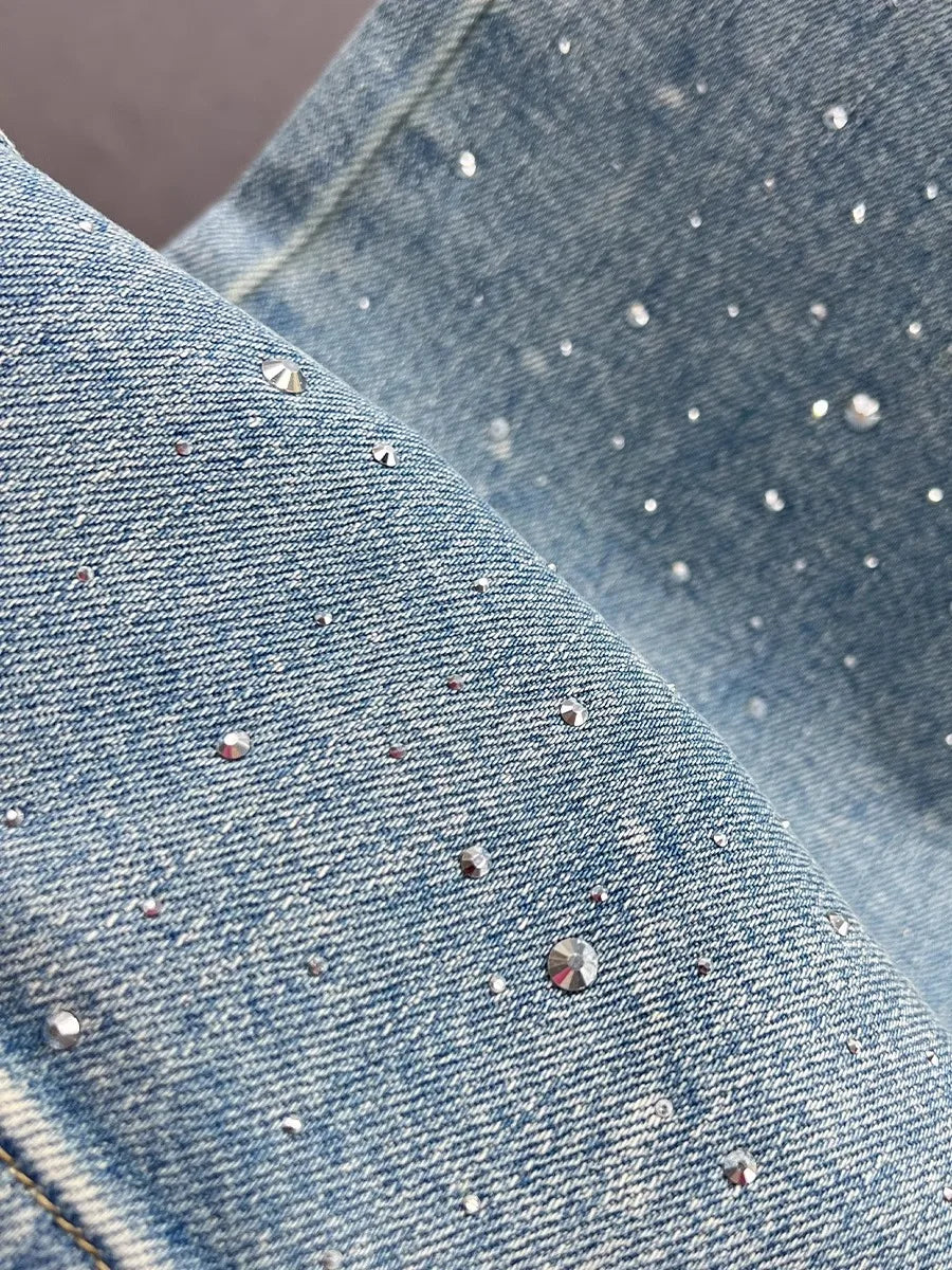 High Waist diamanté Jeans