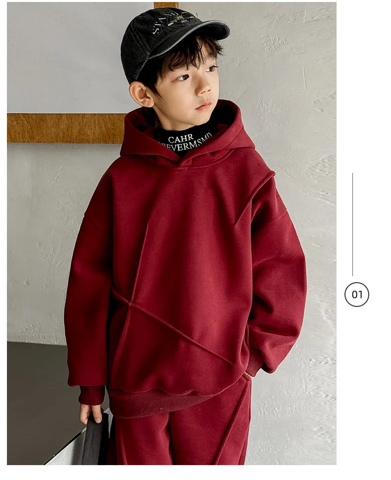 Maroon tracksuit for kids