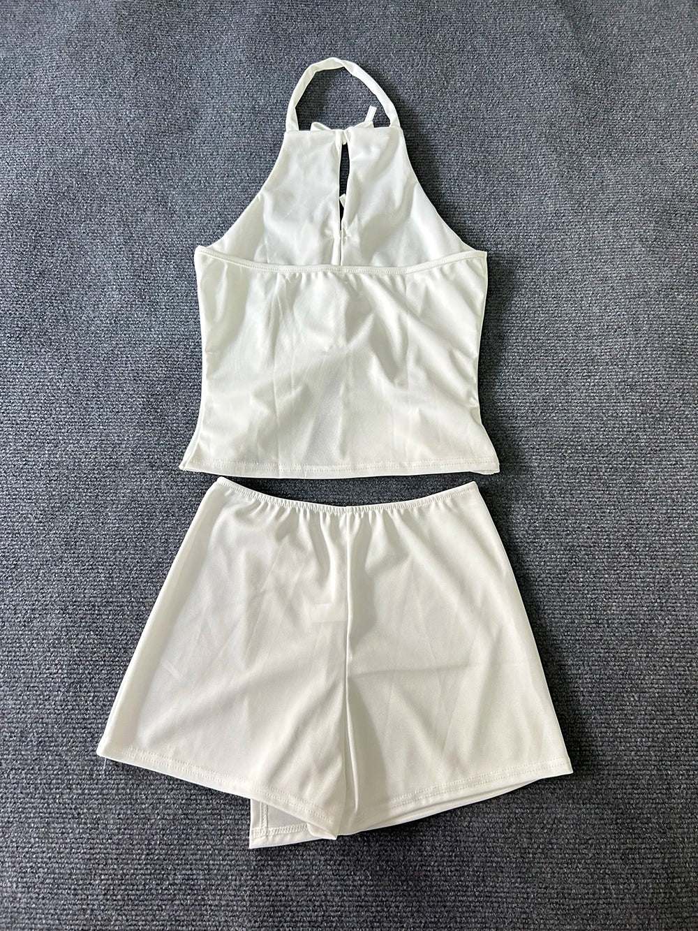 Solid Color Hollow Pleated Hip