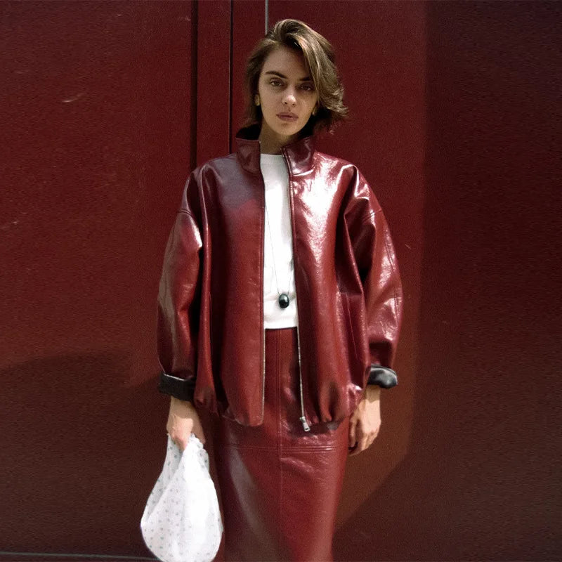 Vintage Leather skirt or pant set