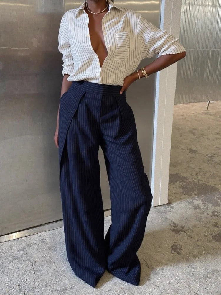 Fashion Chic Irregular Striped