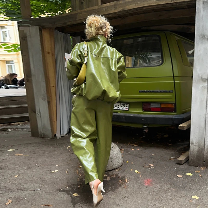 Vintage Leather skirt or pant set