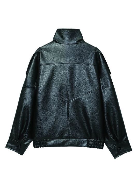 Vintage noir Leather