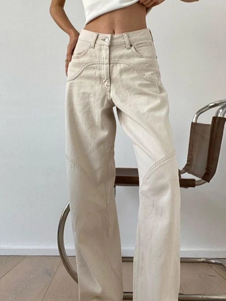 Beige Jeans Women