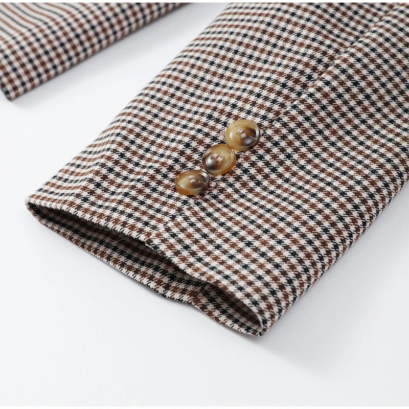 Fashion Plaid Shorts Set