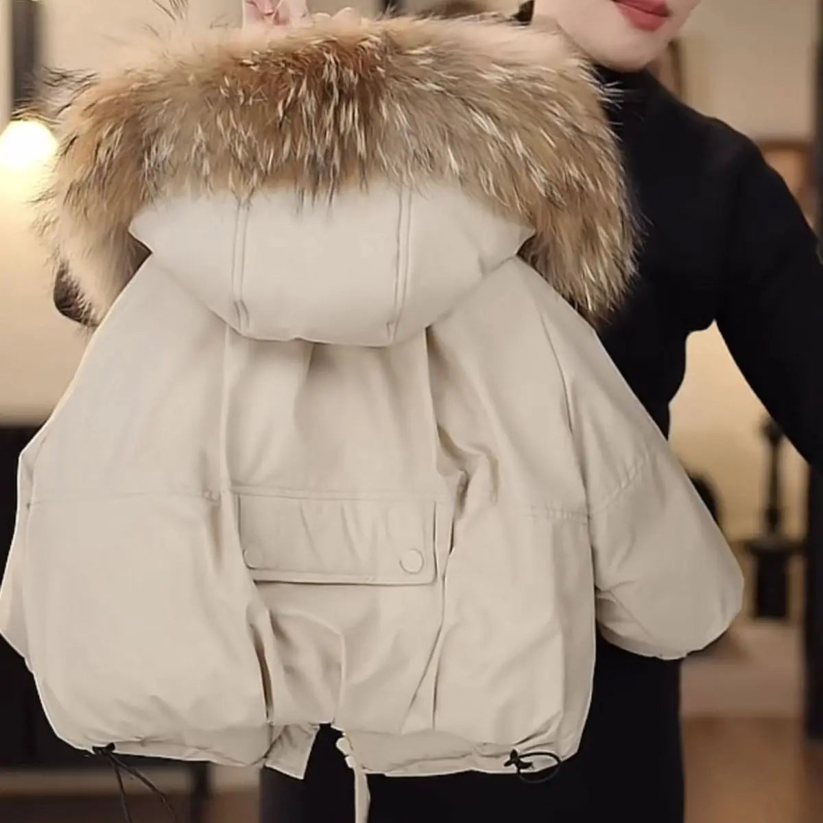 Winter Kids Warm Down Fur Coats