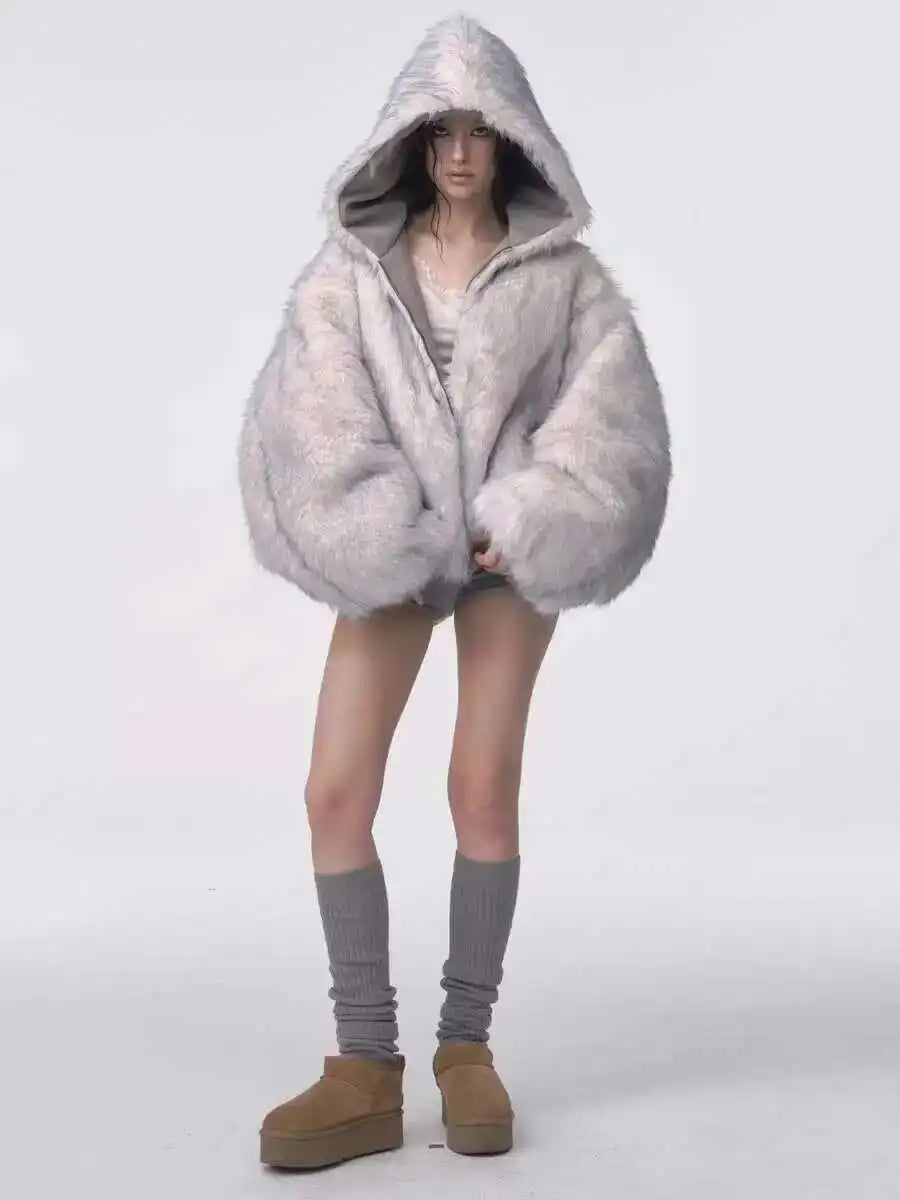 Retro Fur Coat Women