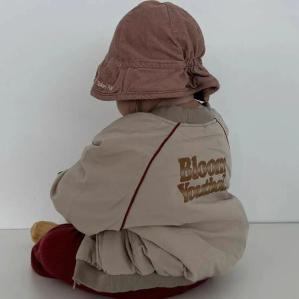 Baby Vintage Padded Jacket Plus Velvet