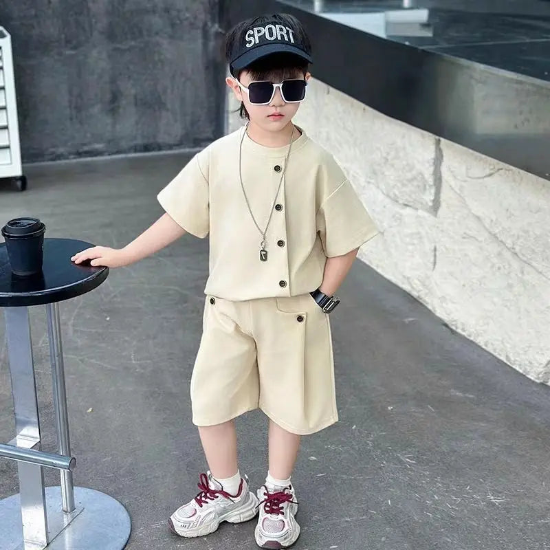 Casual button up set