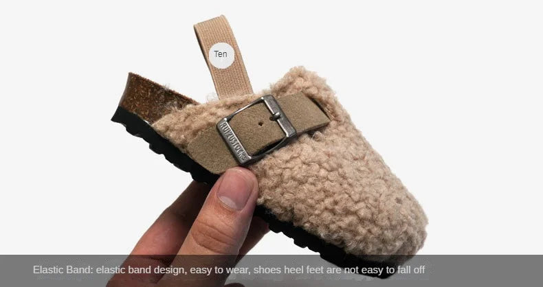 Children's Fleece Elastic Clogs