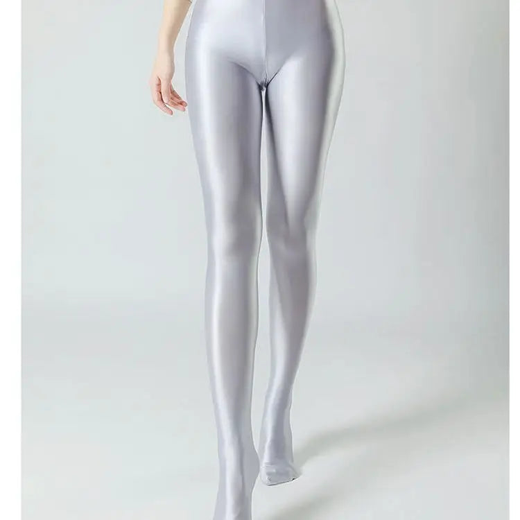Summer Glossy Satin Leggings