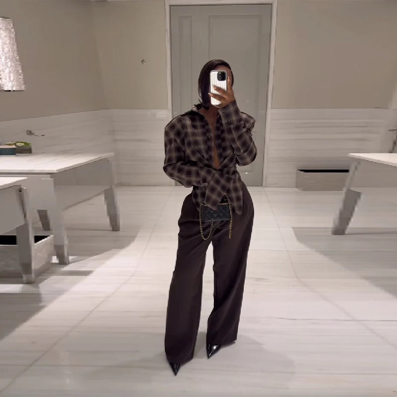 Stylish Casual-chic Plaid Shirt