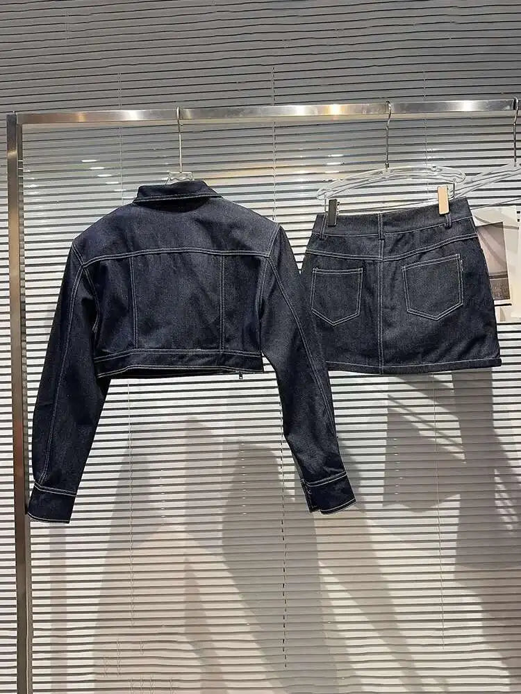 Vintage Denim Two Piece set