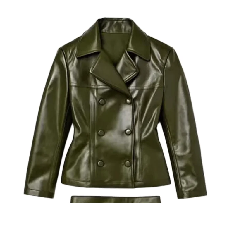 Street  Pu Leather Women's set