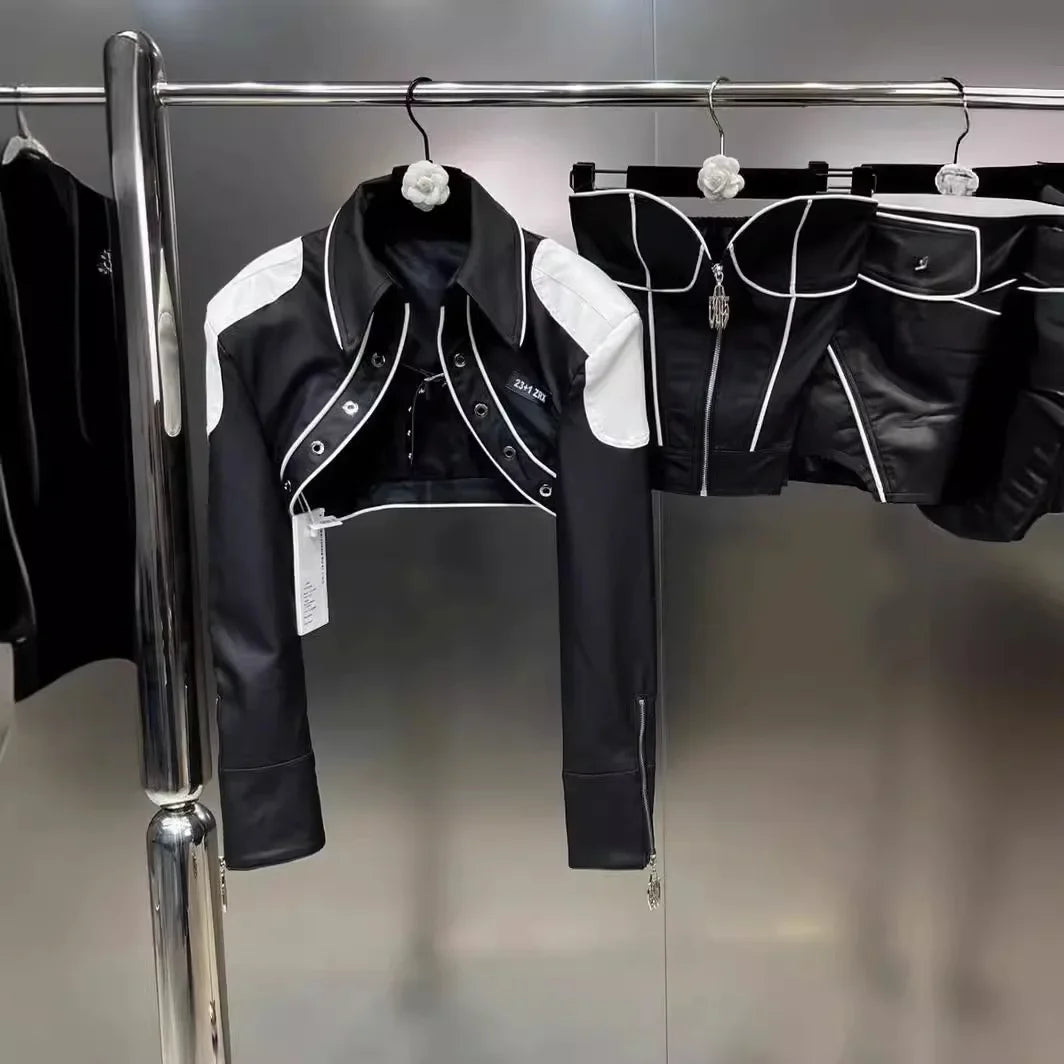 Trendy Strapless 3 piece Set