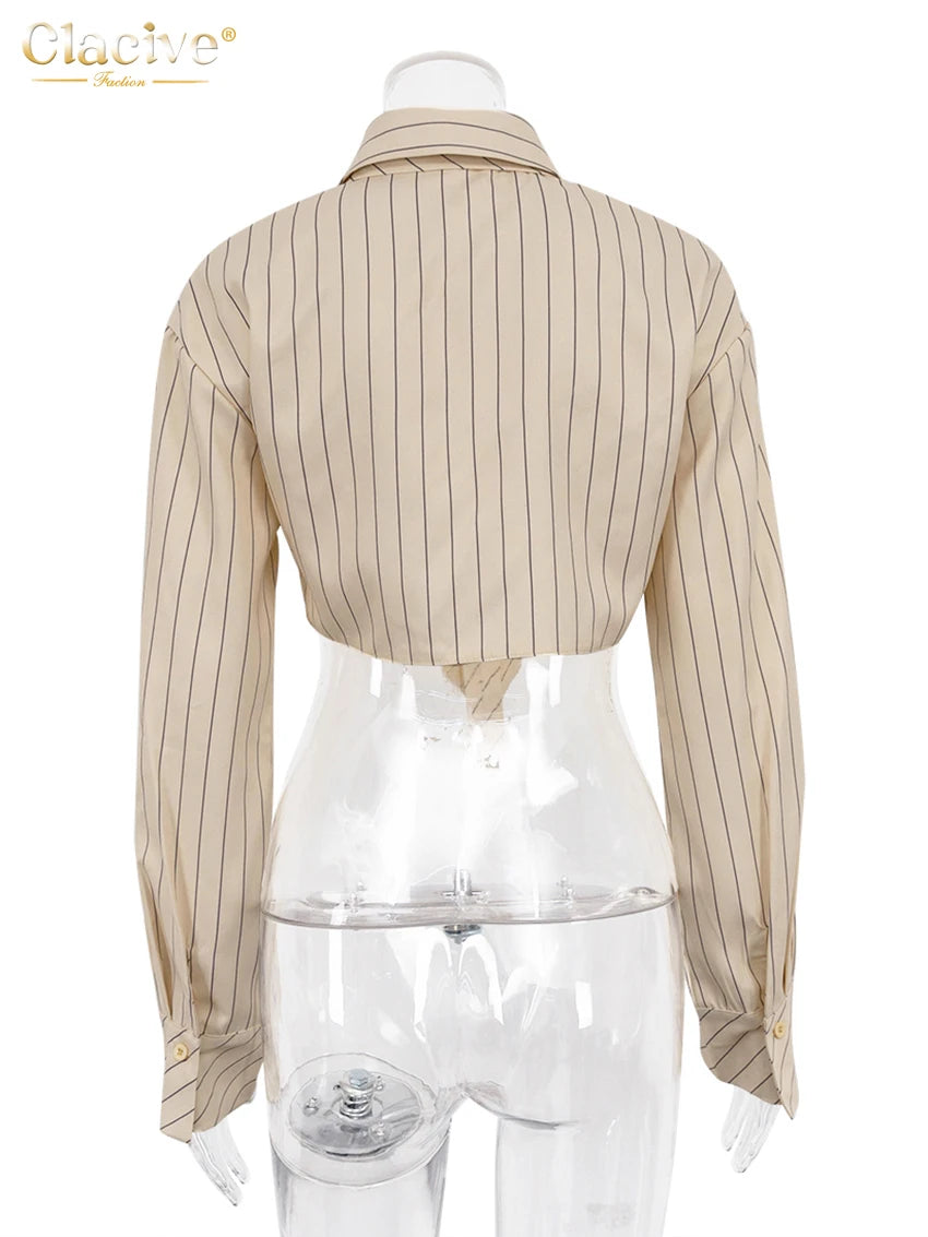 Clacive Fashion Stripe Print