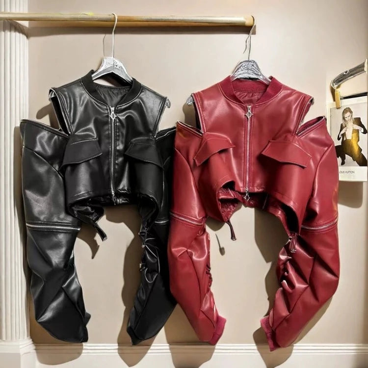 Zipper Female Punk Jacket