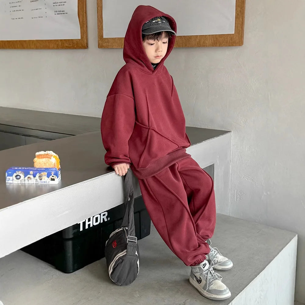 Maroon tracksuit for kids