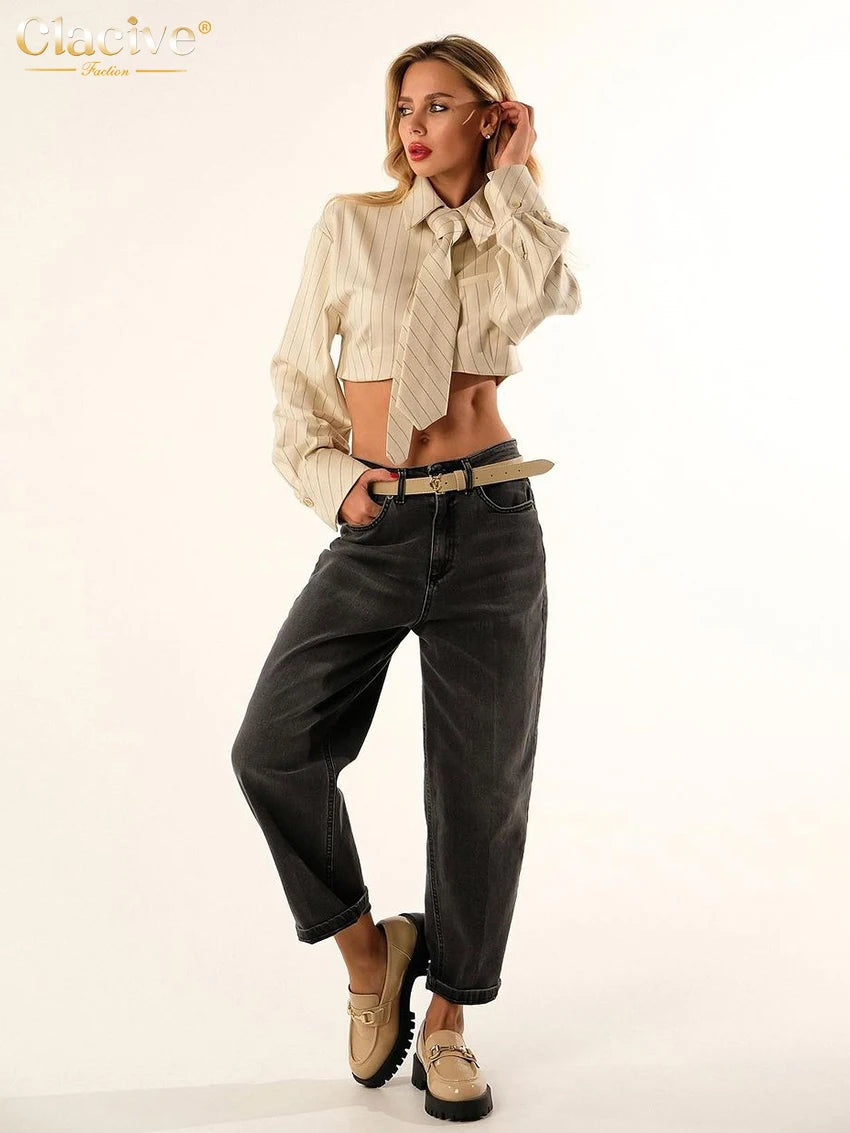 Clacive Fashion Stripe Print