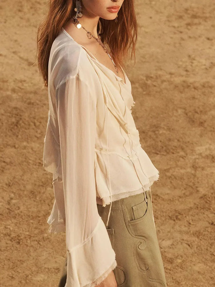 Long Low Collar Flared Sve