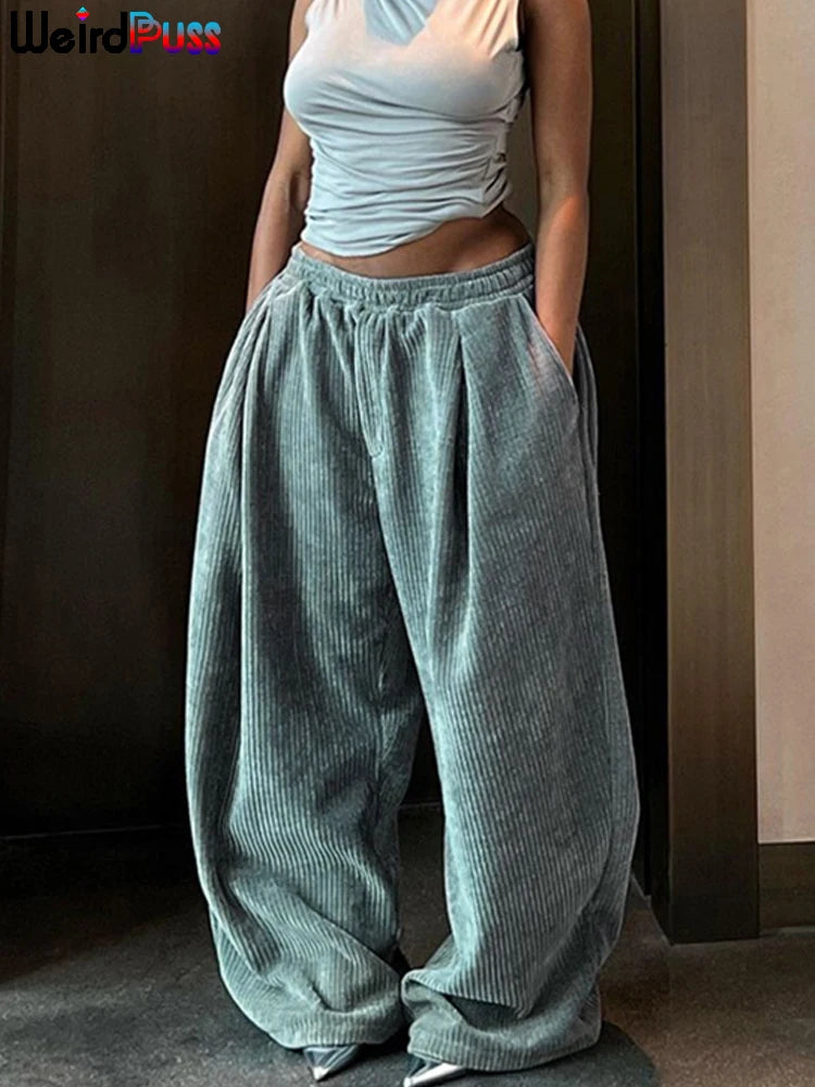 Casual Wide-Leg  Pant