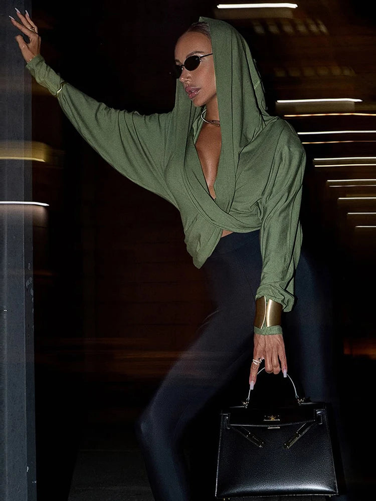 Hood T-Shirt Women Wild Cross