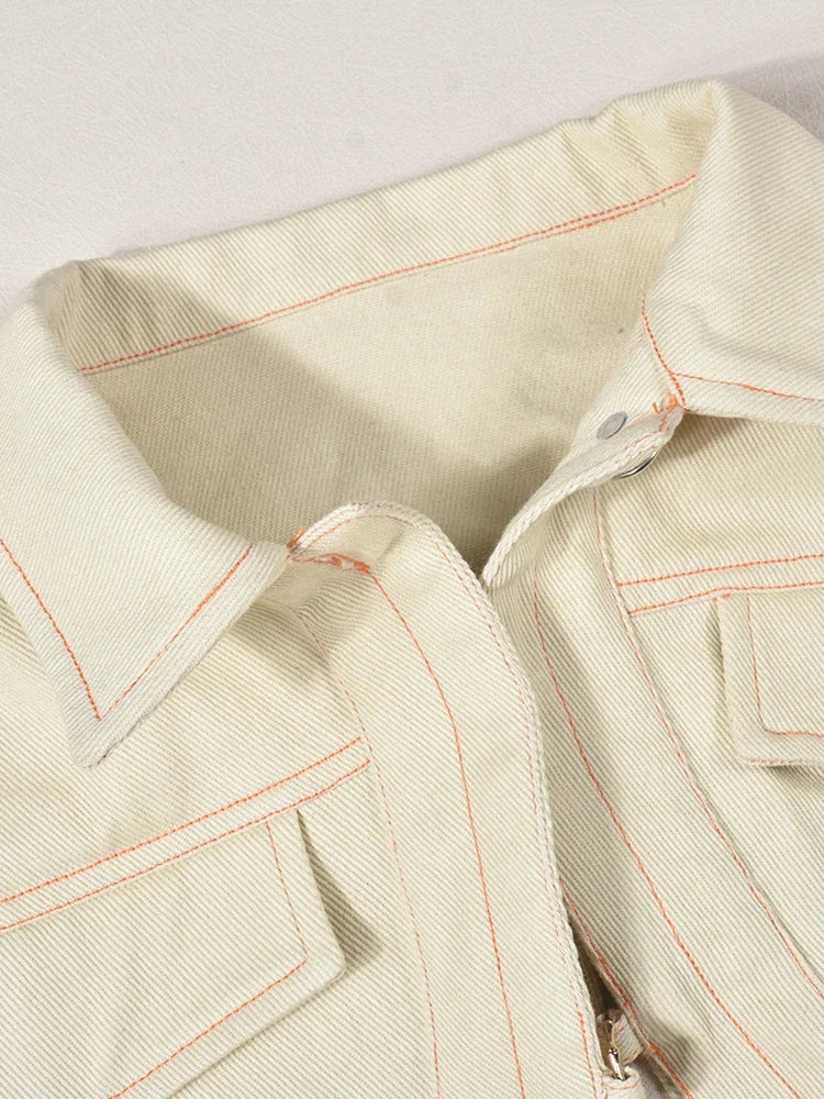 Cleavage Half Sleeve Crop top