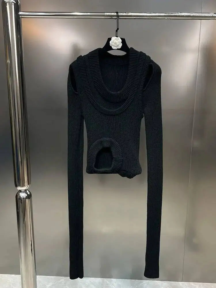 Hollow Out Design Knitted