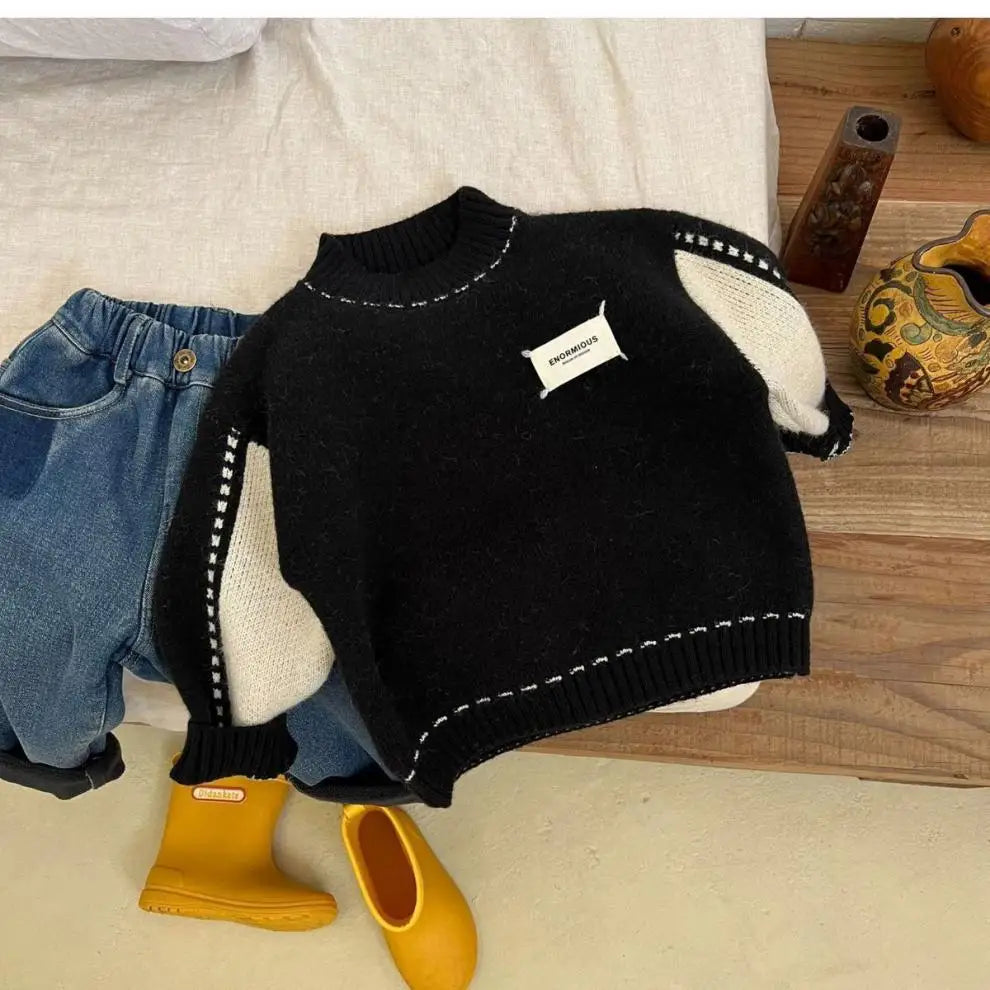 Boys Woolen Sweater Cotton Knitting