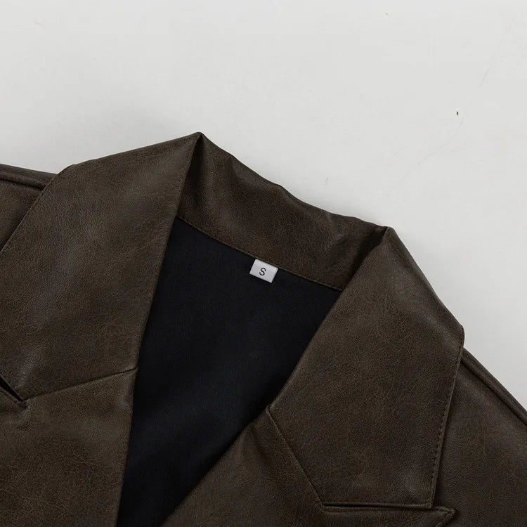 Loose Khaki O Two Pieces Set