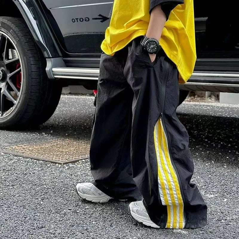 Zipper street-style Pants