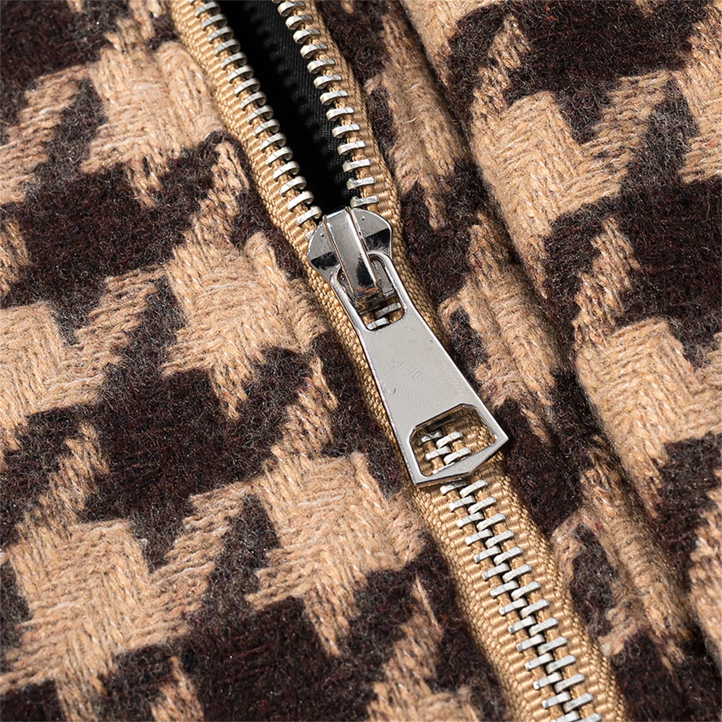 Plaid Long-Sleeve Jacket set