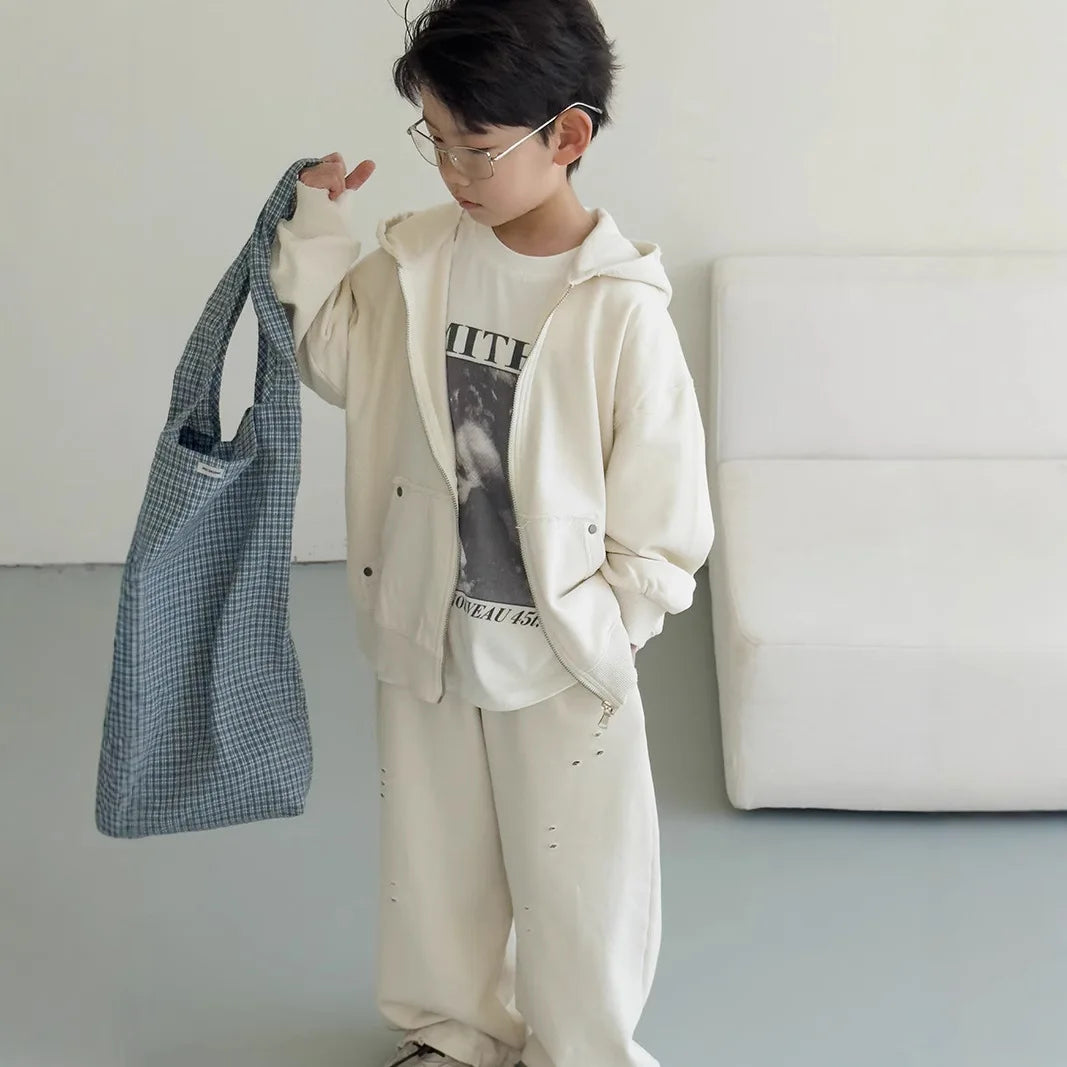 Kids Neutral coloured Tracksuit