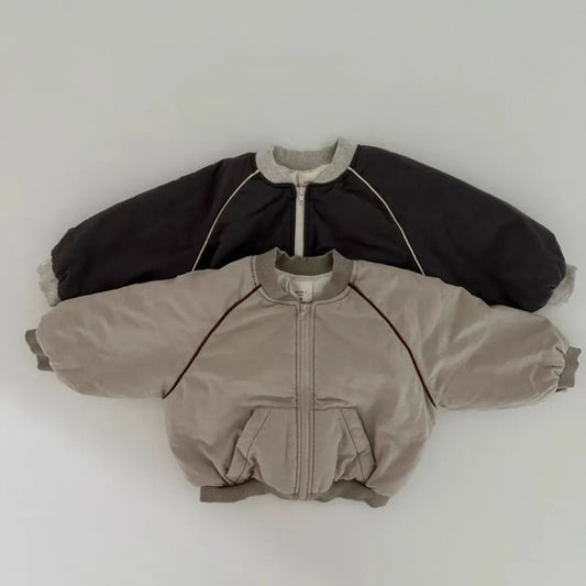 Baby Vintage Padded Jacket Plus Velvet