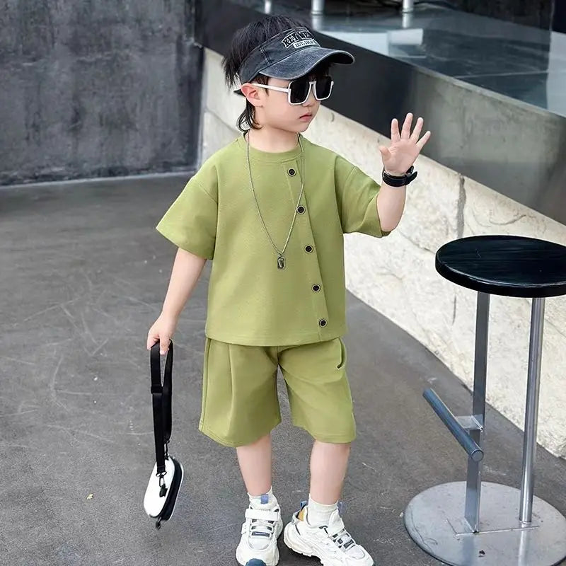 Casual button up set